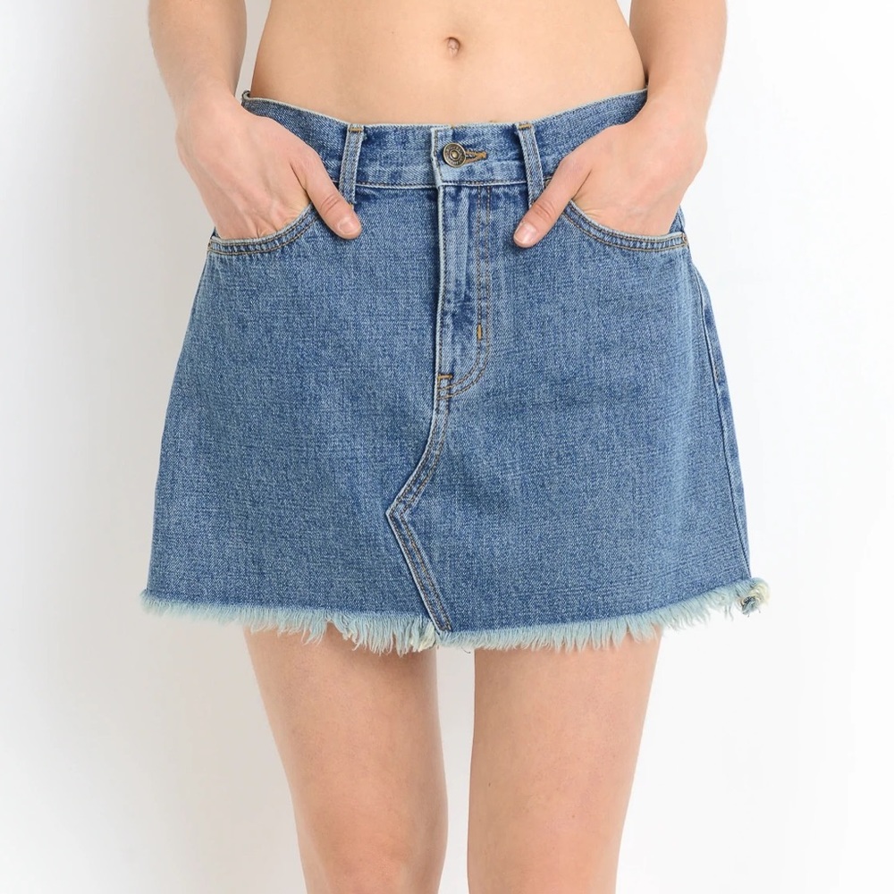 Just Black Denim Skirt